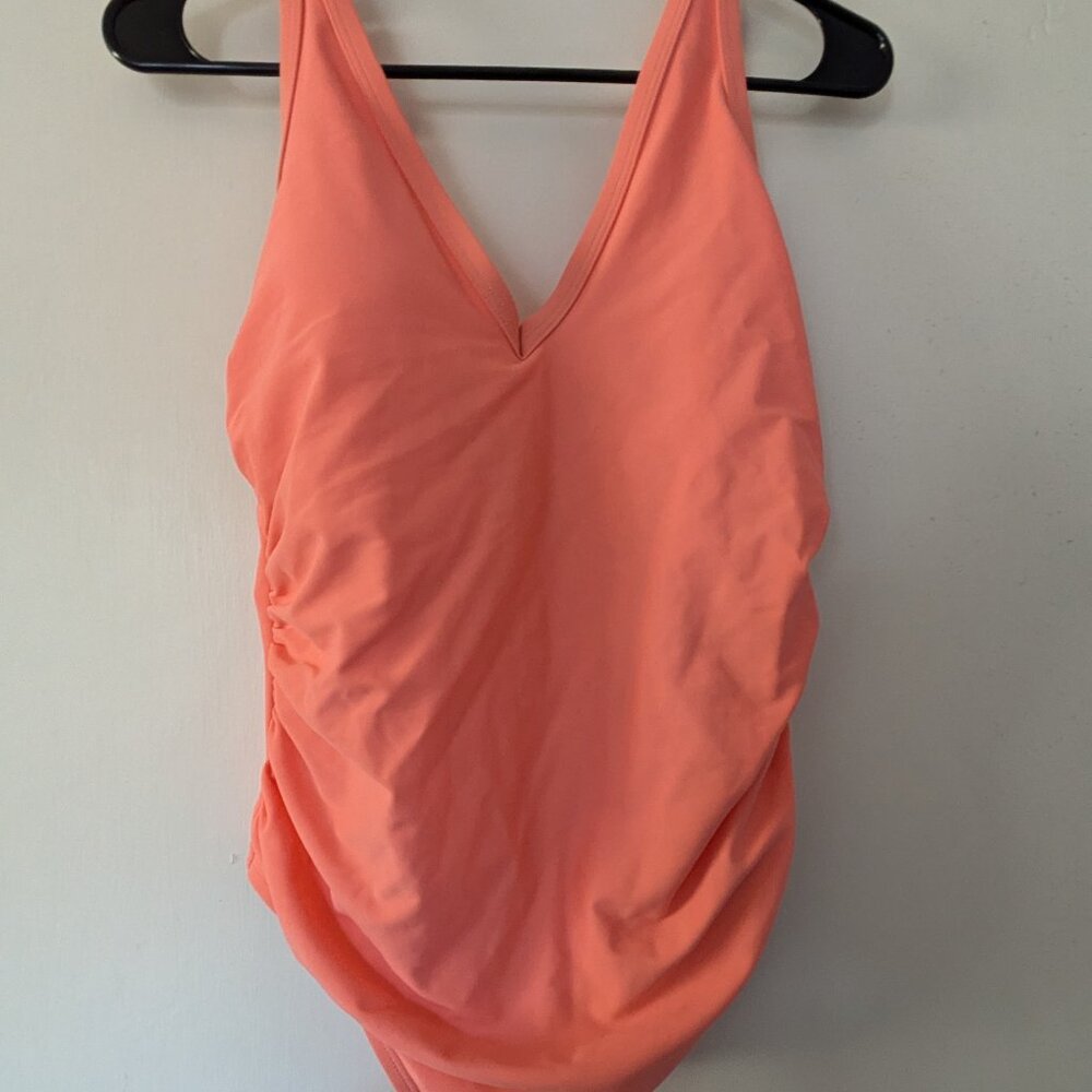 Coral one piece swimsuit NWOT 14W